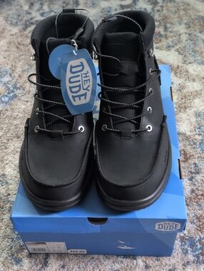 Hey Dude Black  Bradley Classic Tumbled Men's Boots